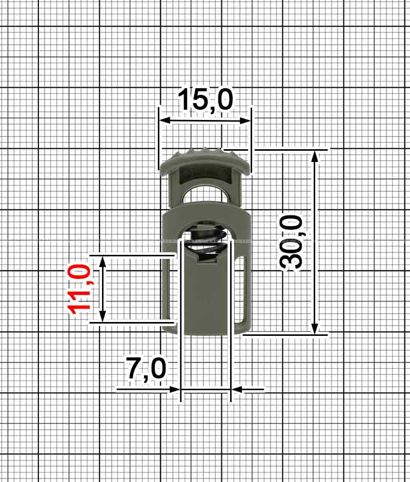 Фіксатор шнурка АРТ A.FP-840B+A.FP-841A