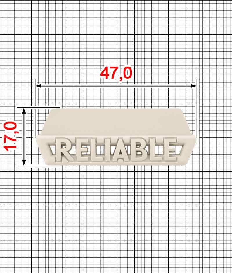 Декор пришивной ПВХ A.FV-1665-RELIABLE
