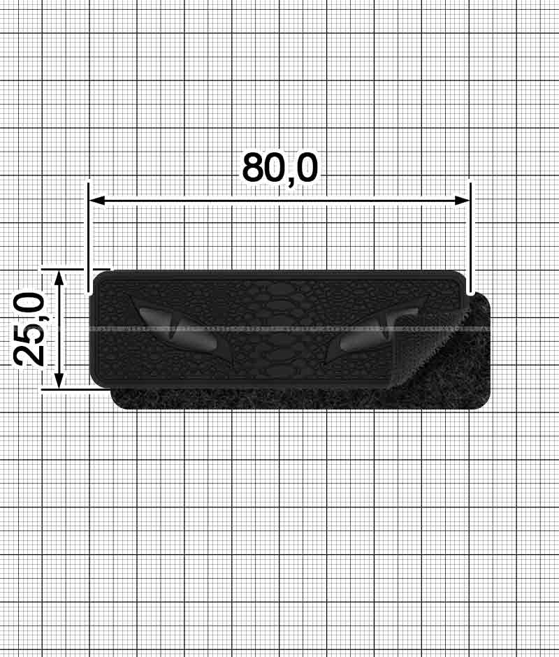 PVC plasticol decor velcro A.FVL-1355