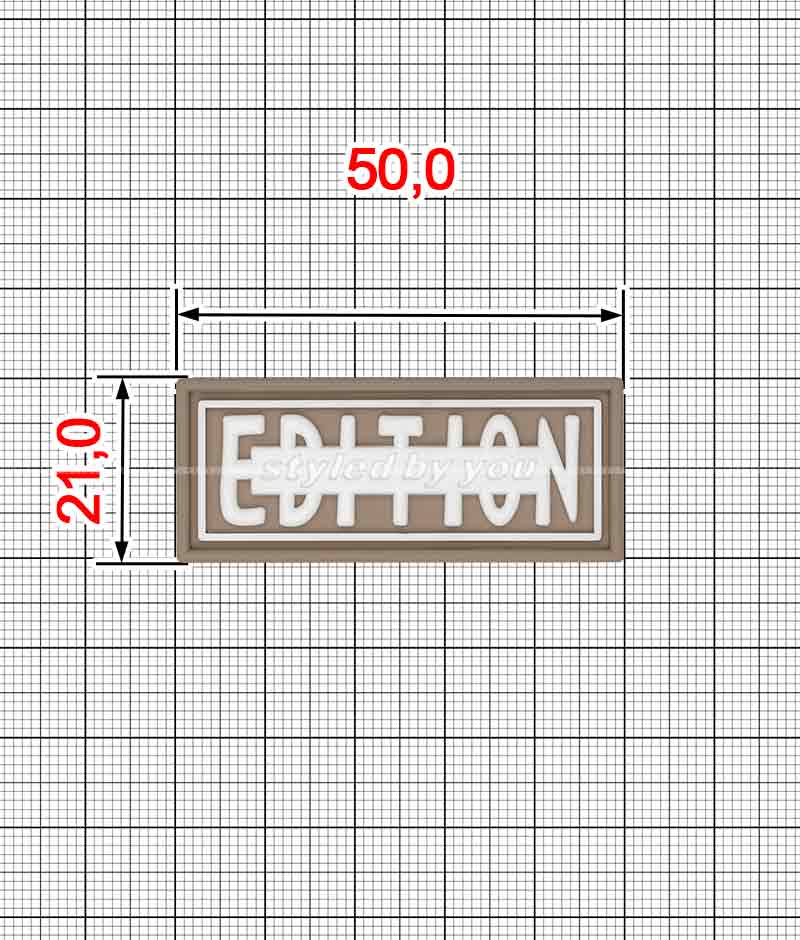 Нашивка ПВХ A.FV-1308-styled by you EDITION