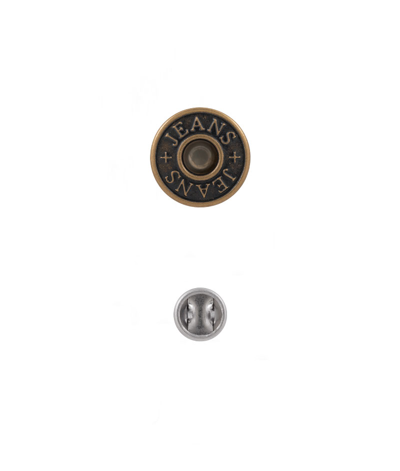 Ґудзик джинсовий комплект K.FLt-4121-17-Jeans-OT-2:1+K.BAl-4121-OO-2:2