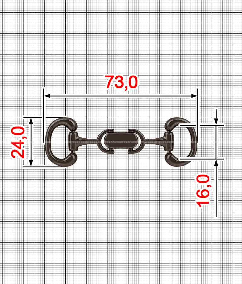 Frame buckle A.FM-2244+A.FM-3401
