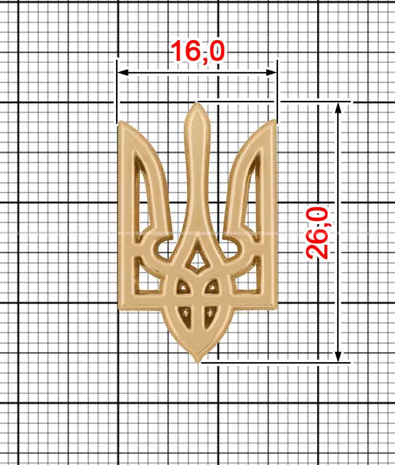 Декор герб України K.FM-3988 (2:1+2:2)
