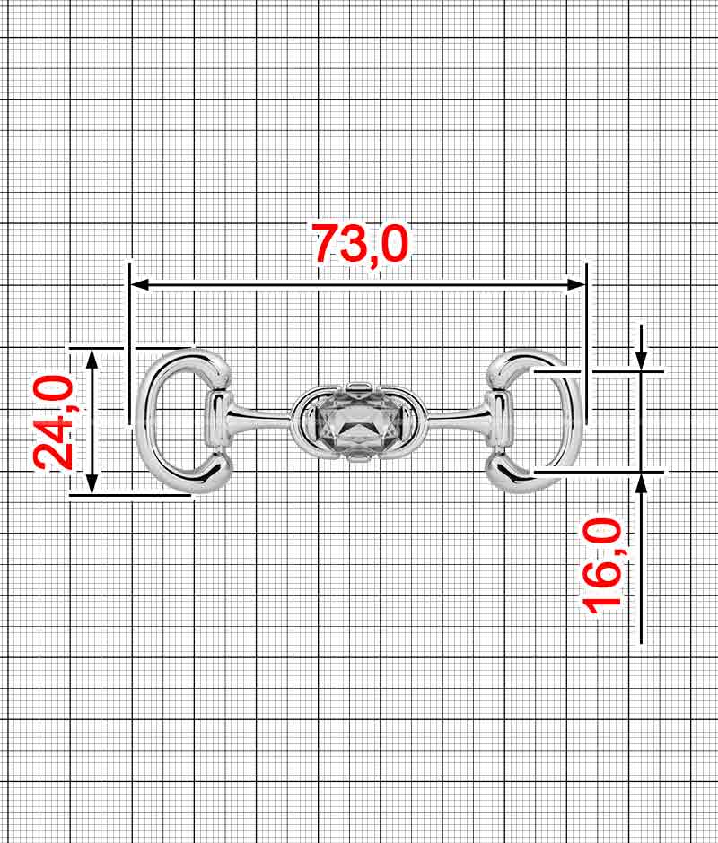 Frame buckle A.FM-2244+A.FM-3435