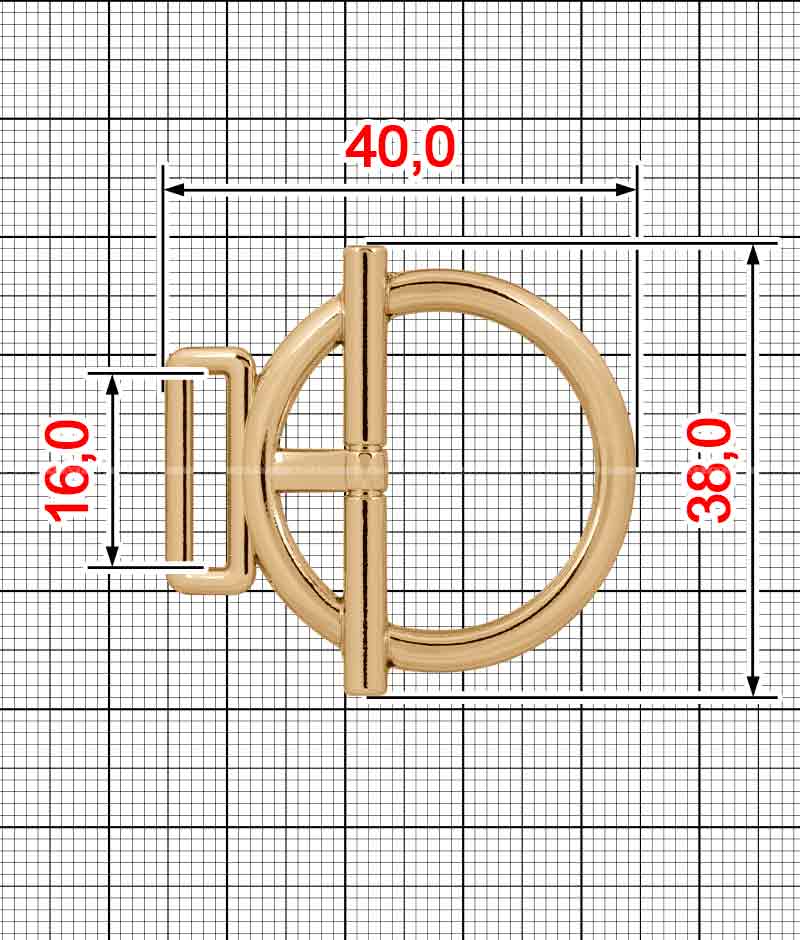 Frame buckle K.FM-2307-16 (71471)