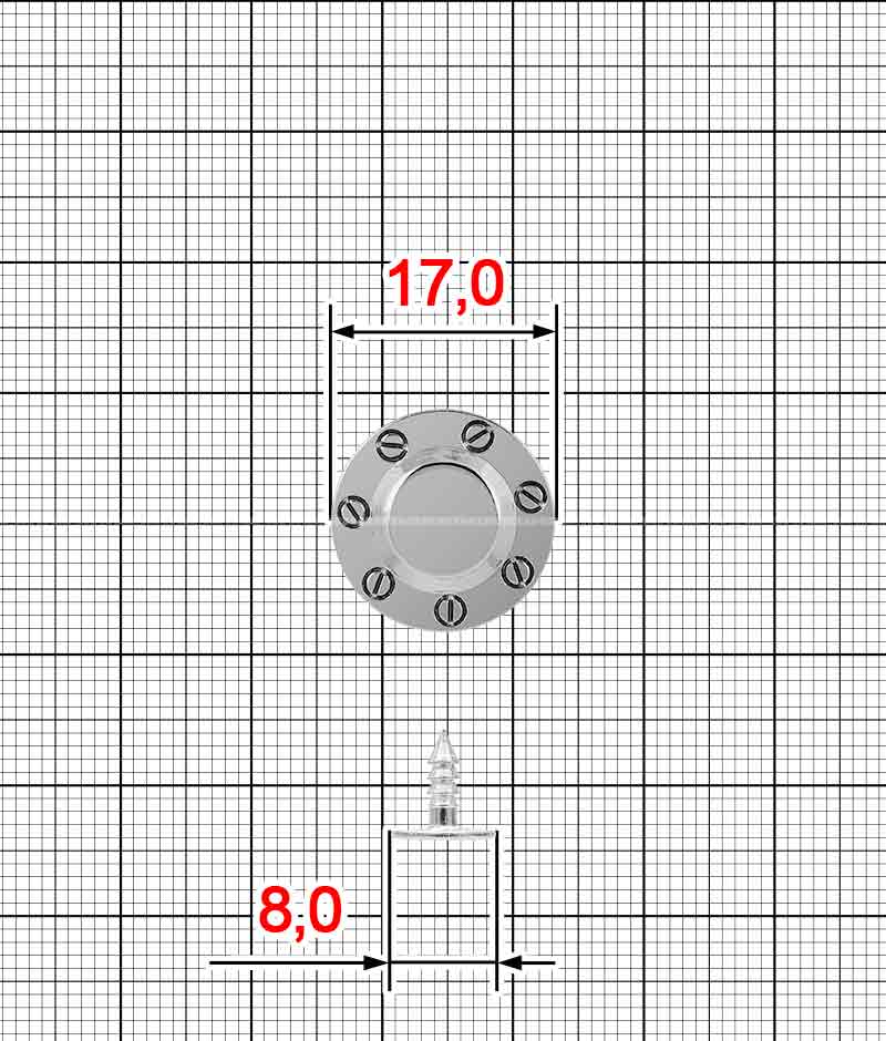 Пуговица джинсовая K.FM-4080-17 комплект