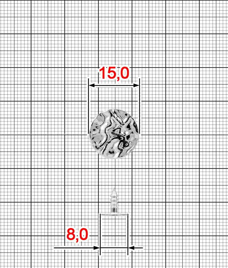 Пуговица джинсовая K.FM-4079-15 комплект
