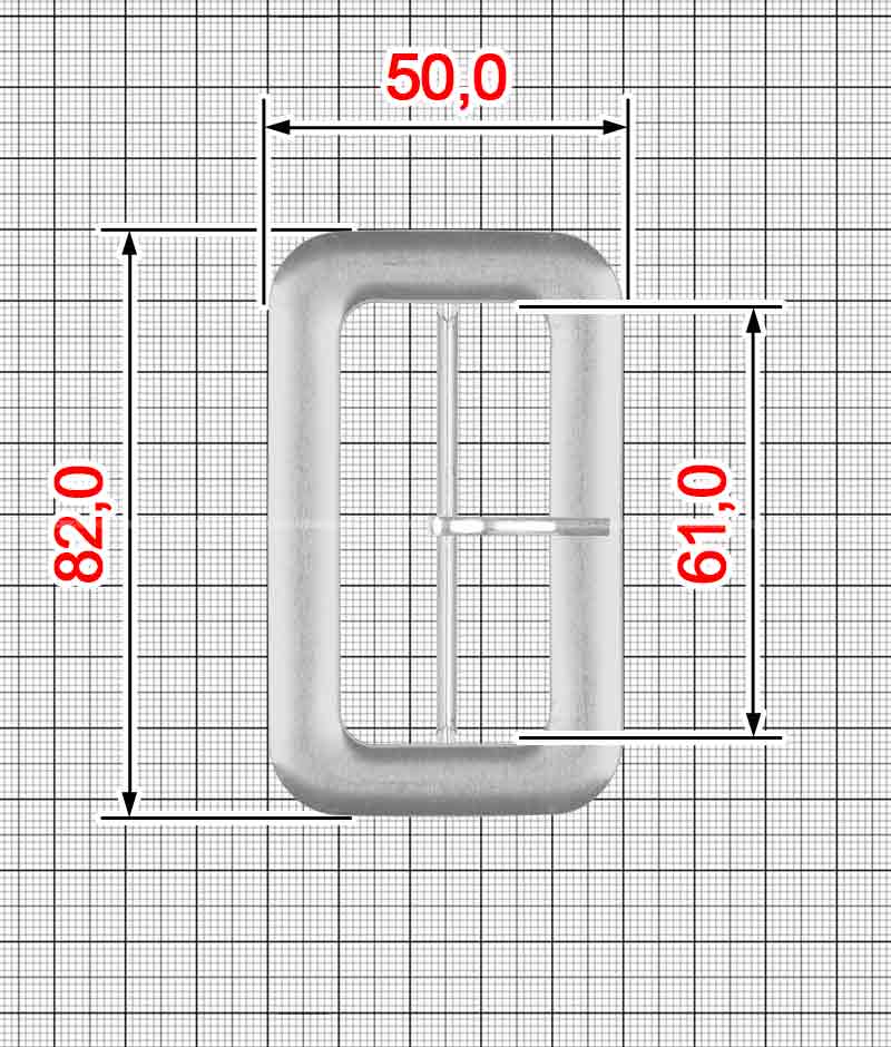 Пряжка под обтяжку A.FZ-0089-60
