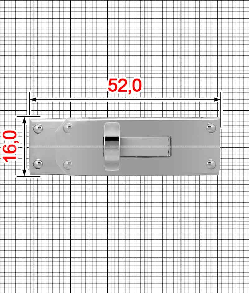 Декор двусоставной застежка А.FMA-4101A-2:1+B-2:2 (верт.) комплект