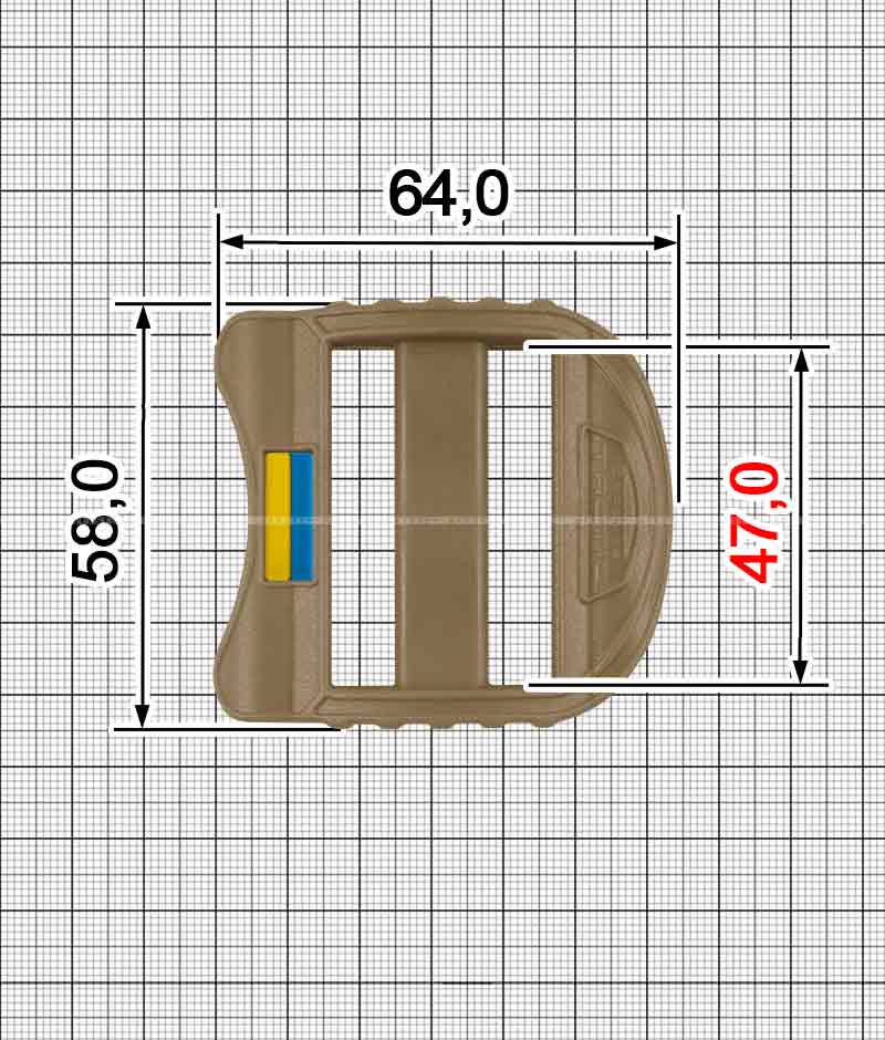 Пряжка ременная cо вставкой A.FP-2219+A.FV-1196